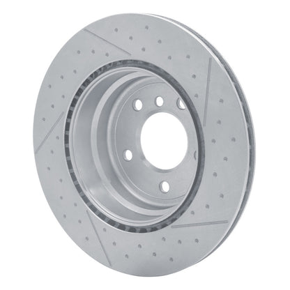 DFC 13-13 BMW 135IS Rear Brake Rotor - Dimpled and Slotted