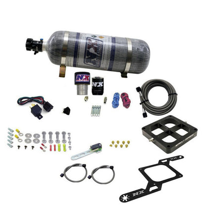 Nitrous Express Single Entry Crossbar RNC .178 4500 Flange Nitrous Kit (250-650HP) w/Comp Bottle