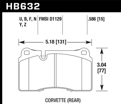 Hawk Performance Hawk 2005 Aston Martin DB9 LTS Street Front Brake Pads