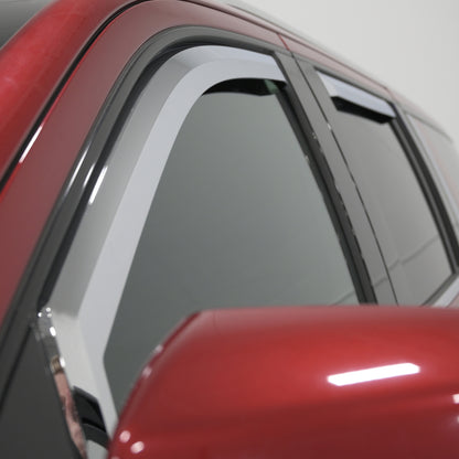 Putco 19-20 Chevy Silverado / GMC Sierra 1500 - Crew Cab (Set of 4) Element Chrome Window Visors