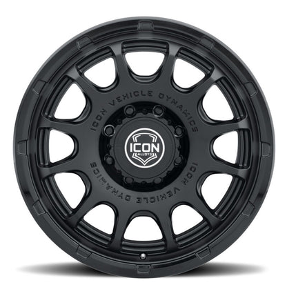 ICON Alloys Rancho 20x9 / 8x6.5 / 12mm / 5.5in BS DBL Black Wheel
