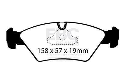 EBC 85-86 BMW 524 TD 2.4 TD (E28) Ultimax2 Front Brake Pads