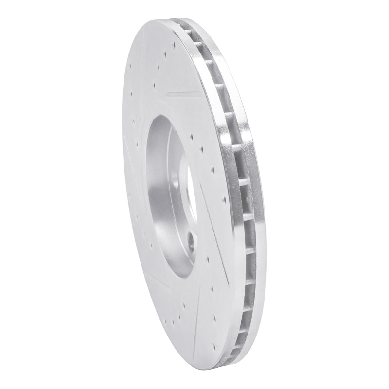 R1 Concepts R1 96-98 Volkswagen Passat (USA/Canada) Front Right Drilled & Slotted Silver Brake Rotor