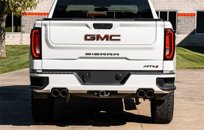 CORSA Performance Corsa 19-23 GMC Sierra 1500 Cat-Back Dual Rear Exit with Twin 4in Black Powder Coat Pro-Series Tips