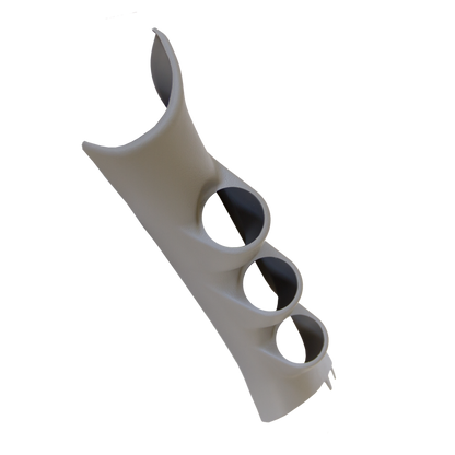 Autometer 10-12 Dodge Ram 52mm Taupe Triple Pillar Pod