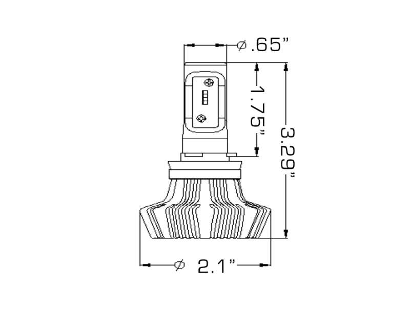 ORACLE Lighting Oracle H16 4000 Lumen LED Headlight Bulbs (Pair) - 6000K