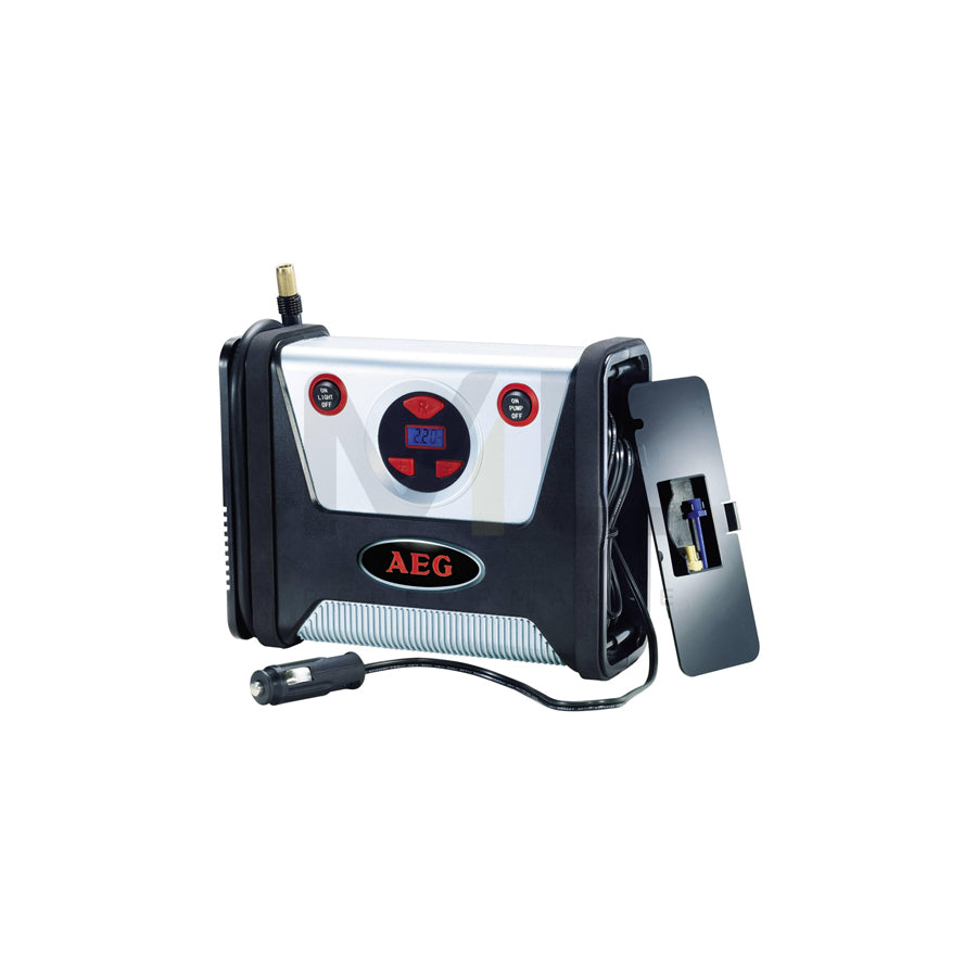 AEG 97136 Air compressor 12V, 100 psi, 7 bar, cigarette lighter powered portable