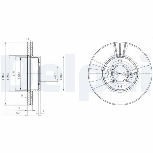 OE FORD TRUCKS KC462025BAN Pretensioning Cylinder