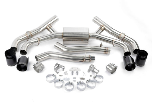 Dinan 20-26 BMW X5 M/X6 M (F95/F96) Valved Axleback Exhaust System - Black Tips