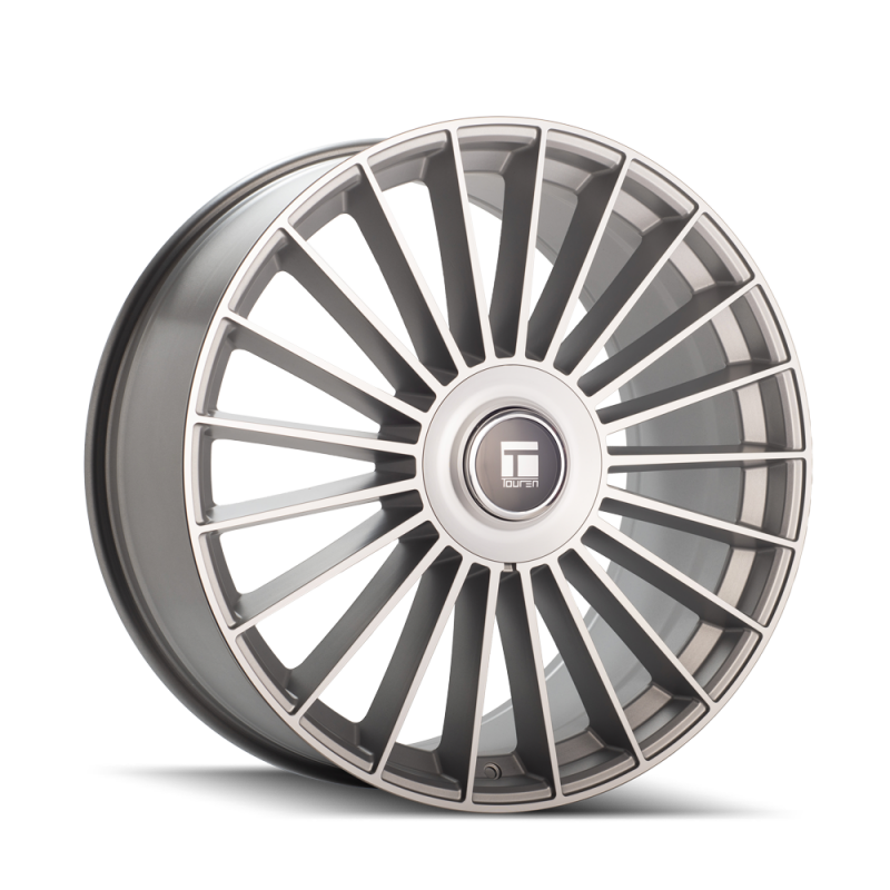 Touren 3610 TR10 22x9 / 5x115/139.7 BP / 20mm Offset / 78.1mm Hub Satin Silver Machined Wheel