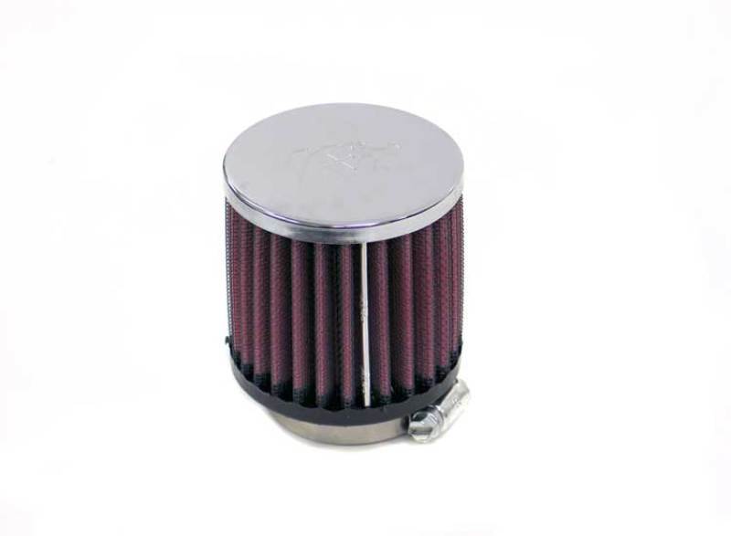 K&N Engineering K&N Universal Chrome Filter-Round Straight 2.125in Flg ID x 3in OD x 3in H