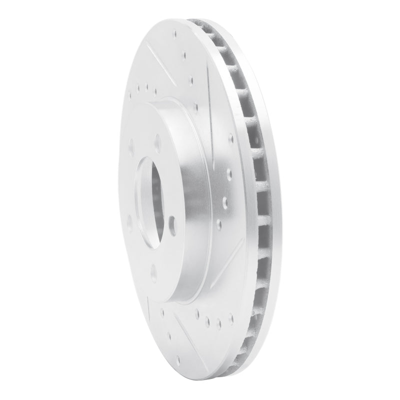 R1 Concepts R1 91-00 Ford Windstar Front Right Drilled & Slotted Silver Brake Rotor