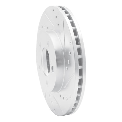 R1 Concepts R1 91-00 Ford Windstar Front Right Drilled & Slotted Silver Brake Rotor