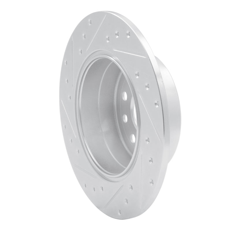 R1 Concepts R1 97-08 Chevrolet ASTRA (Mexico) Rear Right Drilled & Slotted Silver Brake Rotor