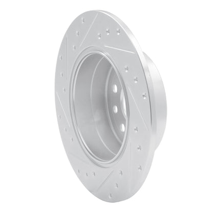 R1 Concepts R1 97-08 Chevrolet ASTRA (Mexico) Rear Right Drilled & Slotted Silver Brake Rotor