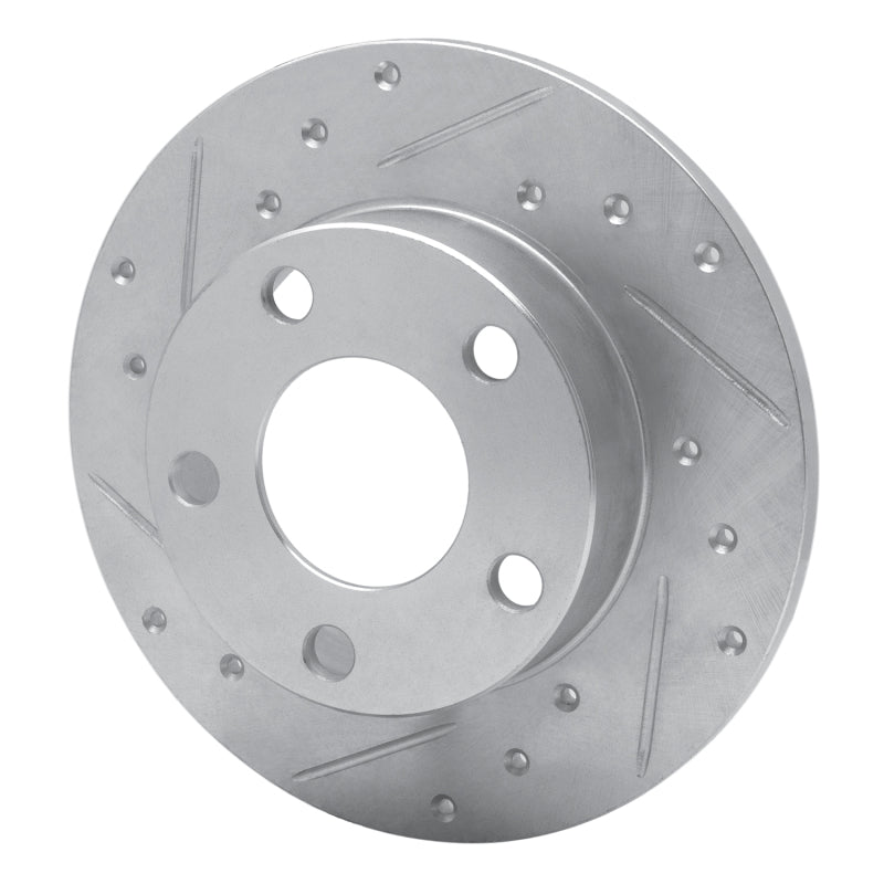 R1 Concepts R1 96-05 Audi A4 Quattro Rear Left Drilled & Slotted Silver Brake Rotor