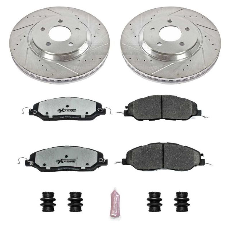 PowerStop Power Stop 11-14 Ford Mustang Front Z26 Street Warrior Brake Kit