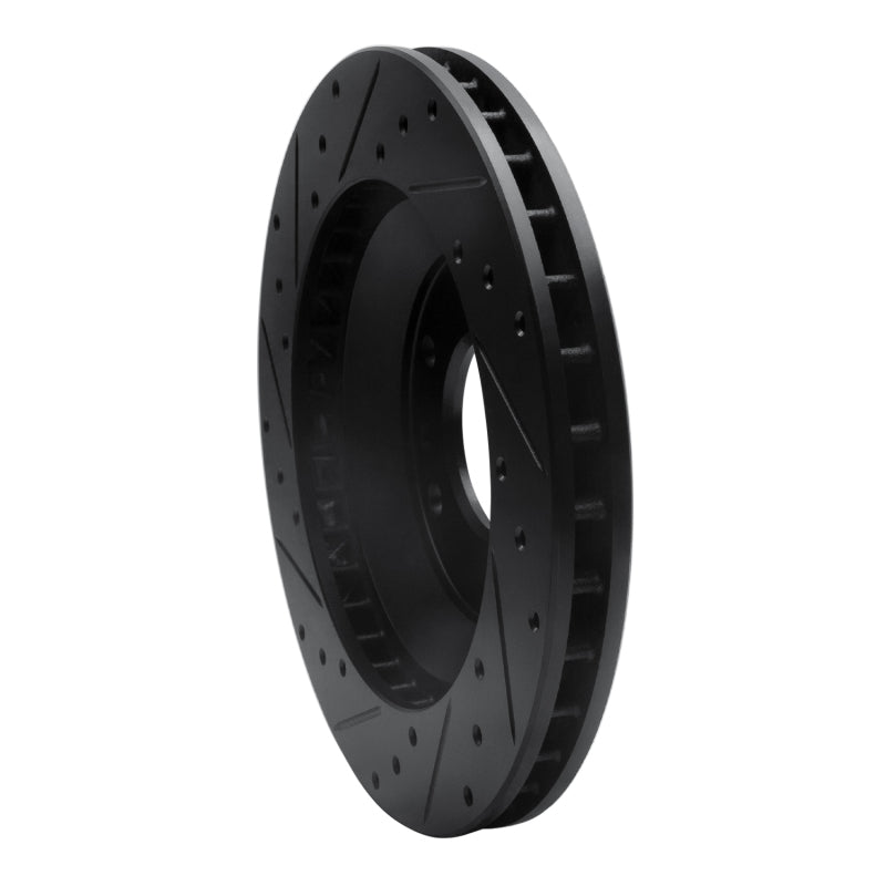 R1 Concepts R1 02-05 Buick Rainier Front Right Drilled & Slotted Black Brake Rotor
