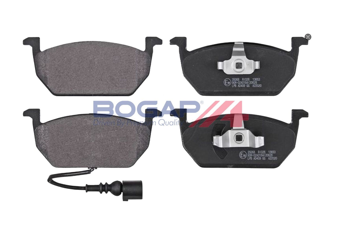 BOGAP A8210332 Brake Pad Set, Disc Brake