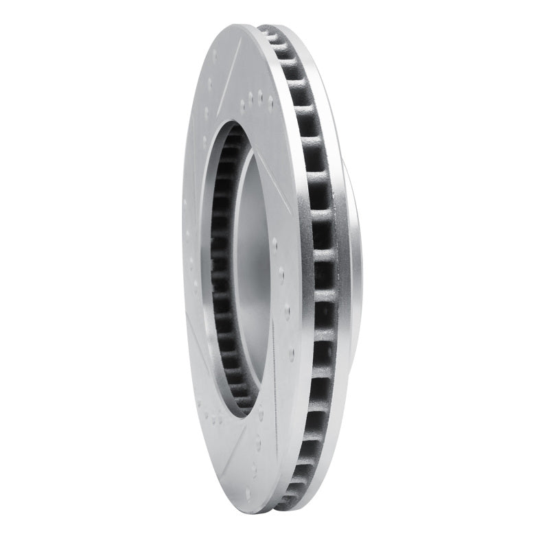 R1 Concepts R1 94-00 Toyota Celica Front Right Drilled & Slotted Silver Brake Rotor