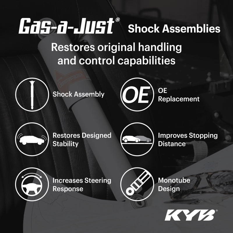 KYB 13-15 Ford Escape Gas-A-Just Monotube Shock - Rear