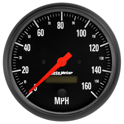 Autometer Z-Series 0-160MPH 5in. Electric Programmable W/LCD ODO Speedometer Gauge