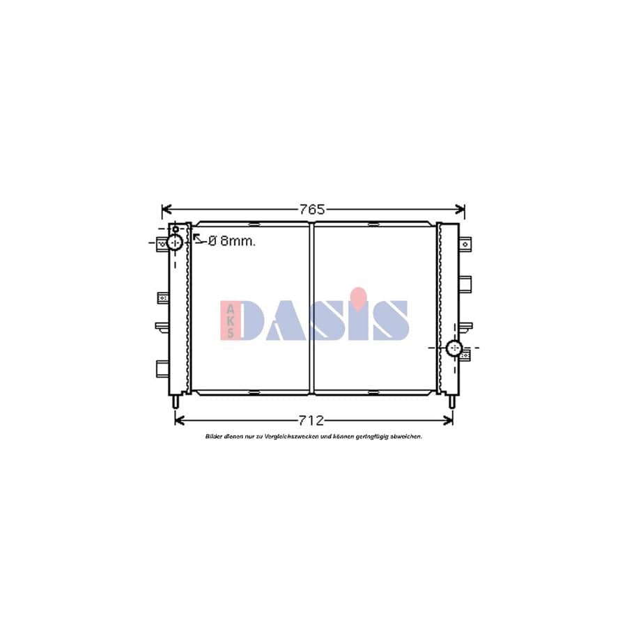 AKS Dasis 020016N Engine Radiator for Land Rover Discovery II (L318)