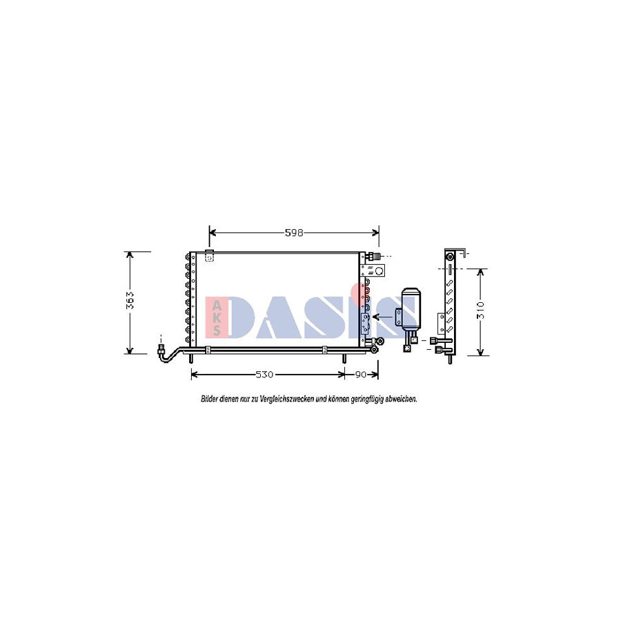 AKS Dasis 042030N Air Conditioning Condenser