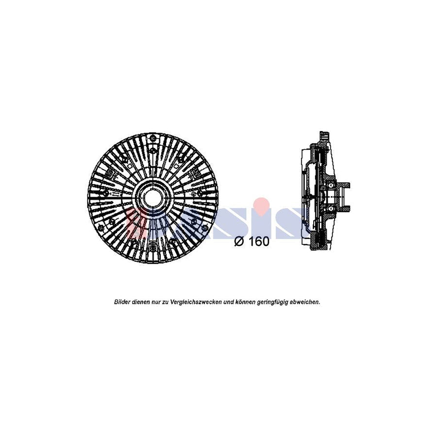 AKS Dasis 058012N Fan Clutch for BMW 7 (E38)