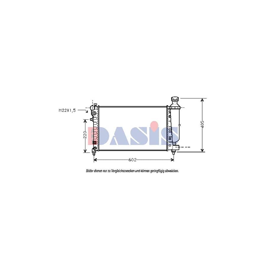 AKS Dasis 061070N Engine Radiator for Peugeot 106 II Hatchback (1A, 1C)