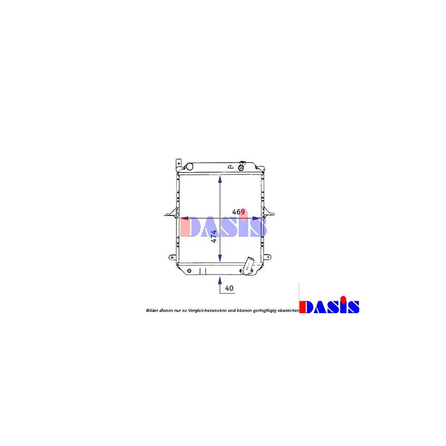AKS Dasis 070029N Engine Radiator