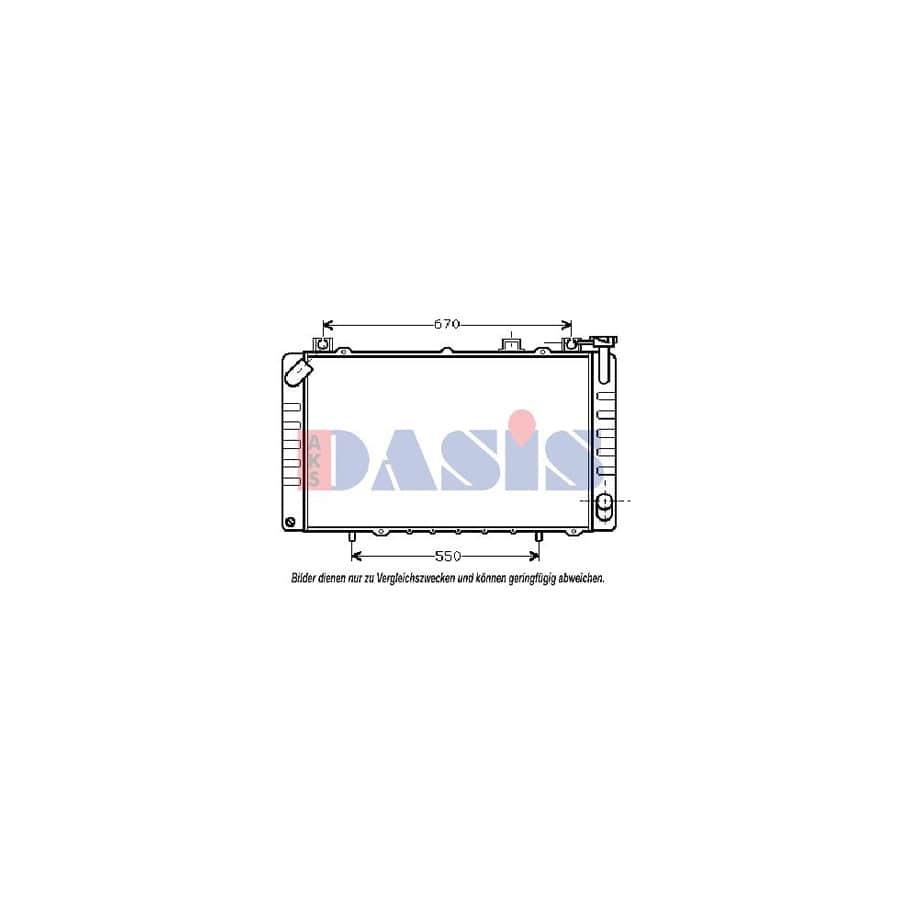 AKS Dasis 070055N Engine Radiator for Nissan Patrol