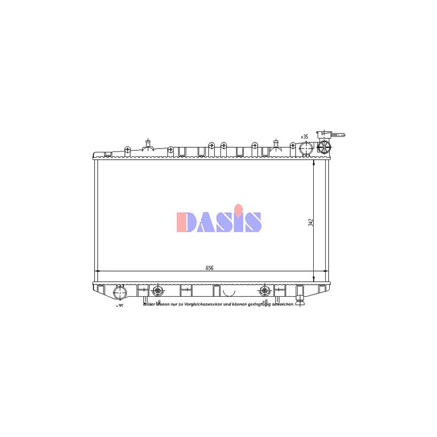 AKS Dasis 070081N Engine Radiator