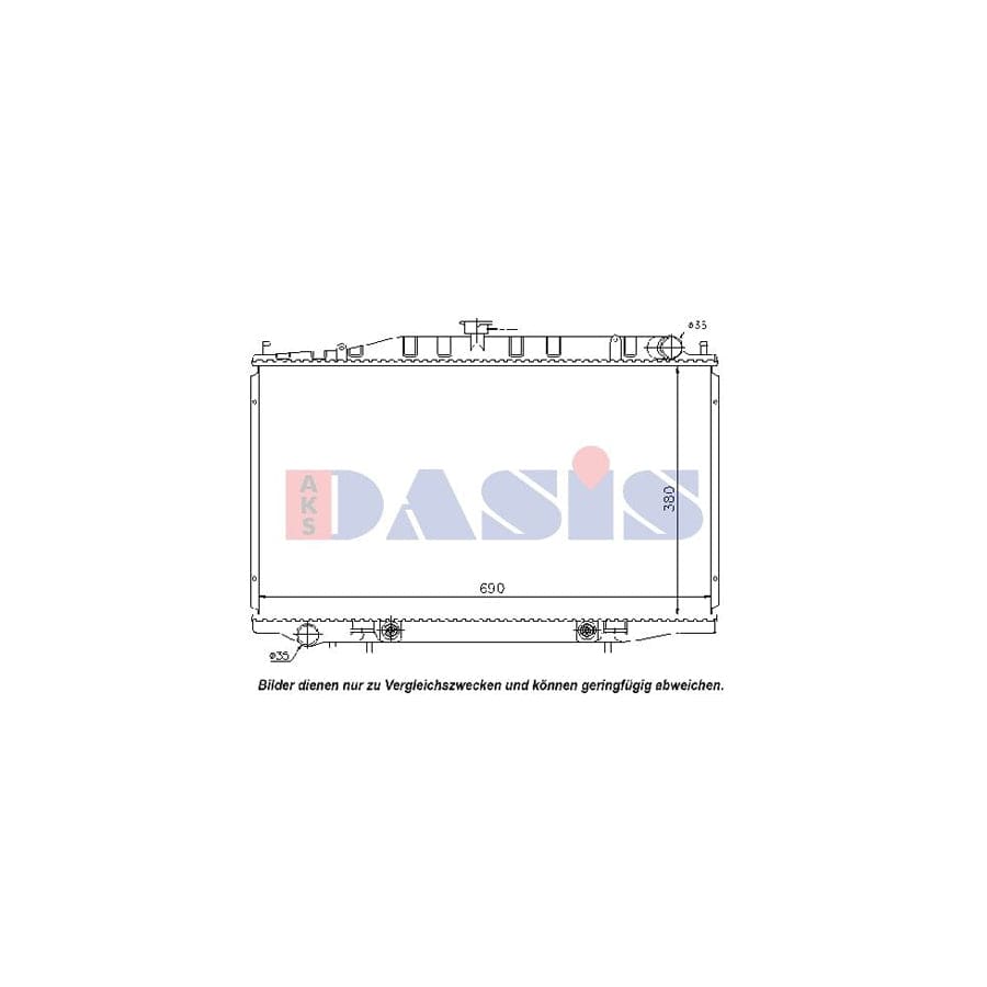 AKS Dasis 070099N Engine Radiator