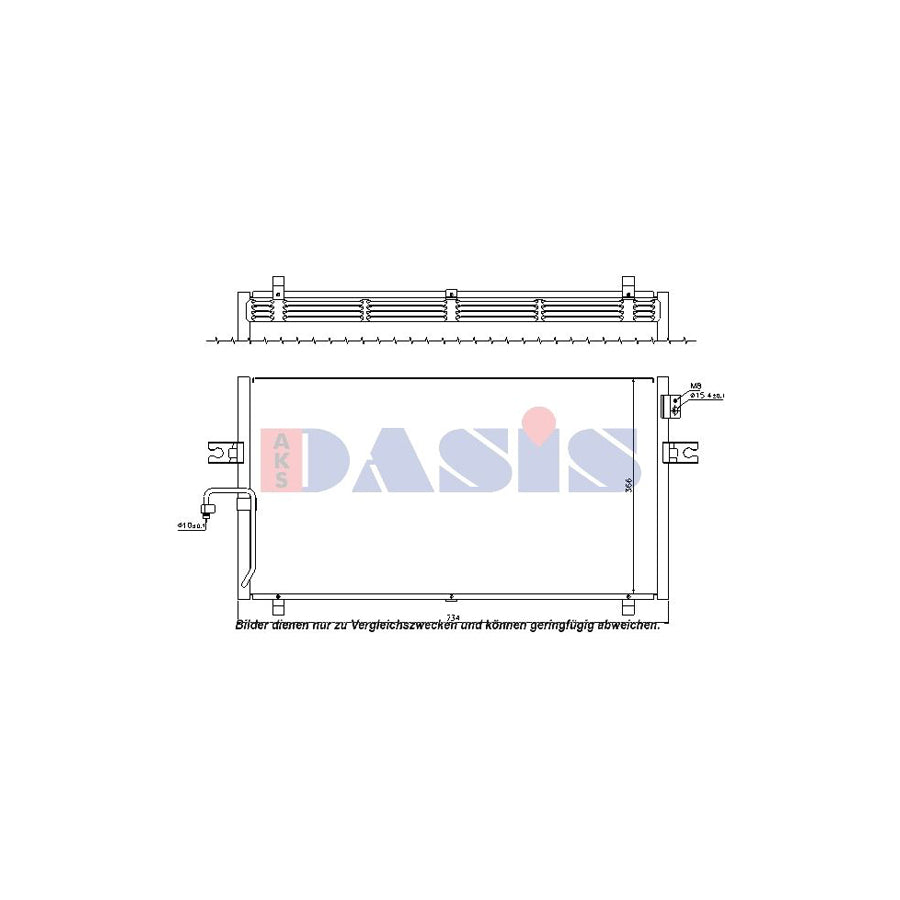 AKS Dasis 072024N Air Conditioning Condenser for Nissan Maxima