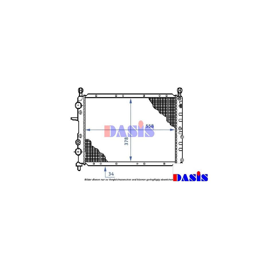 AKS Dasis 080000N Engine Radiator