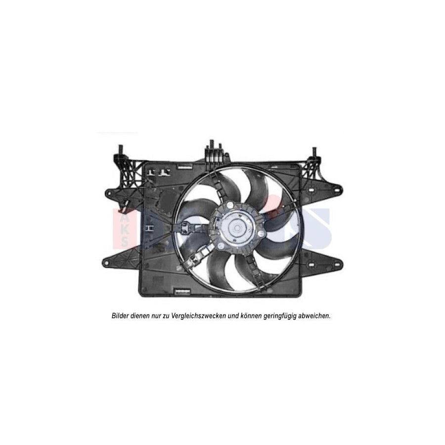 AKS Dasis 088059N Fan, Radiator for Fiat Doblo