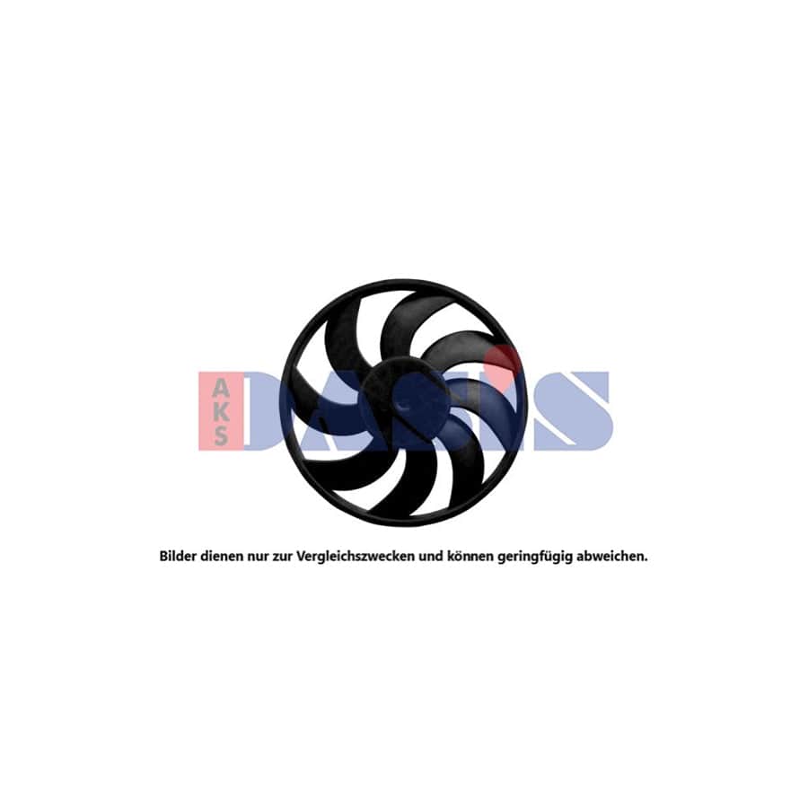 AKS Dasis 088070N Fan, Radiator for Fiat Linea (323, 110)