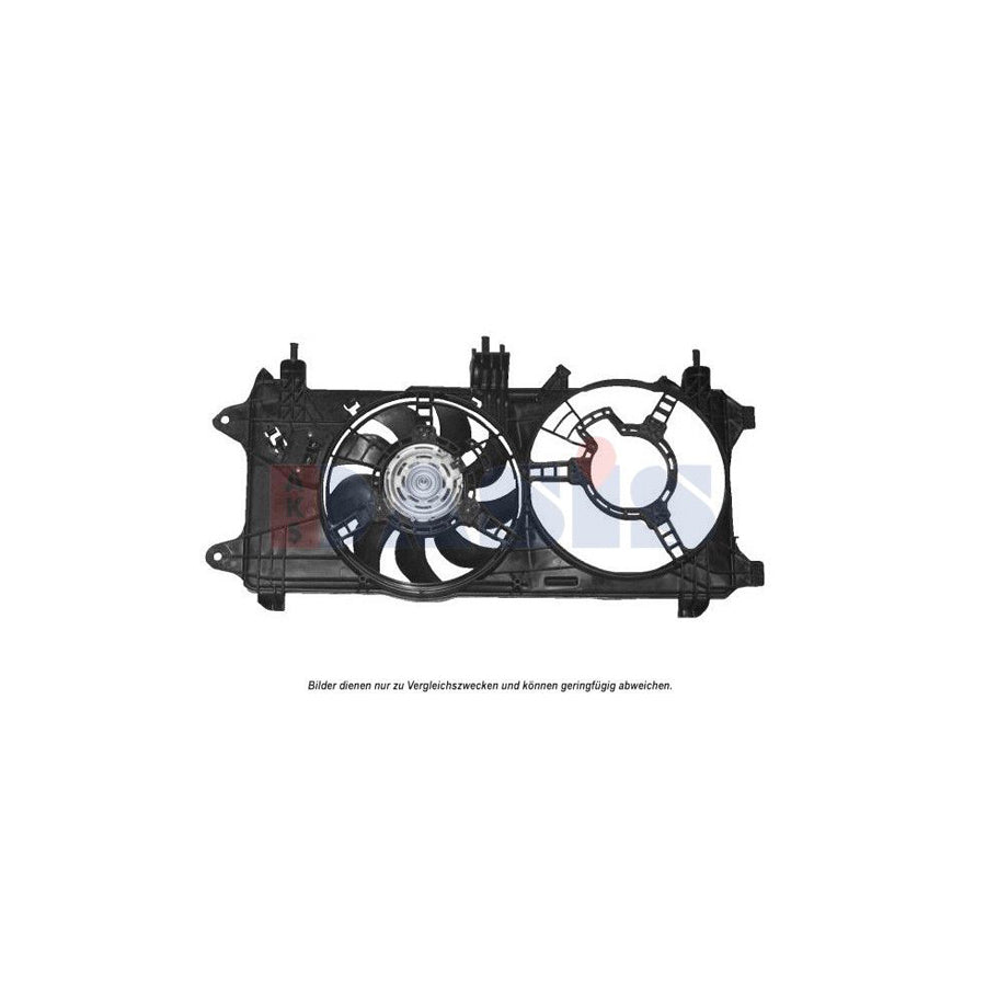 AKS Dasis 088137N Fan, Radiator for Fiat Doblo