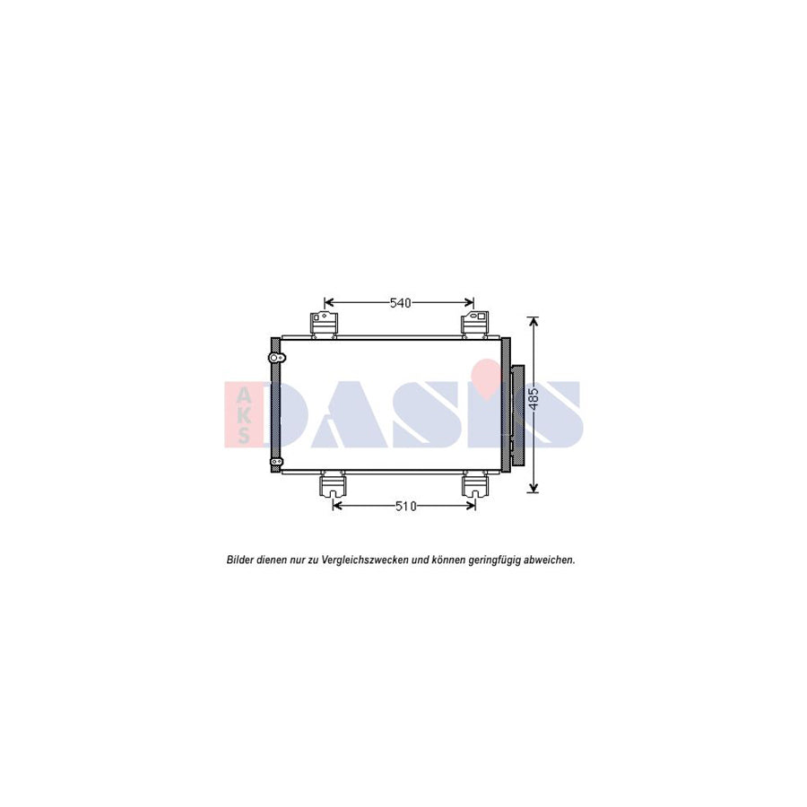 AKS Dasis 102033N Air Conditioning Condenser for Honda Accord