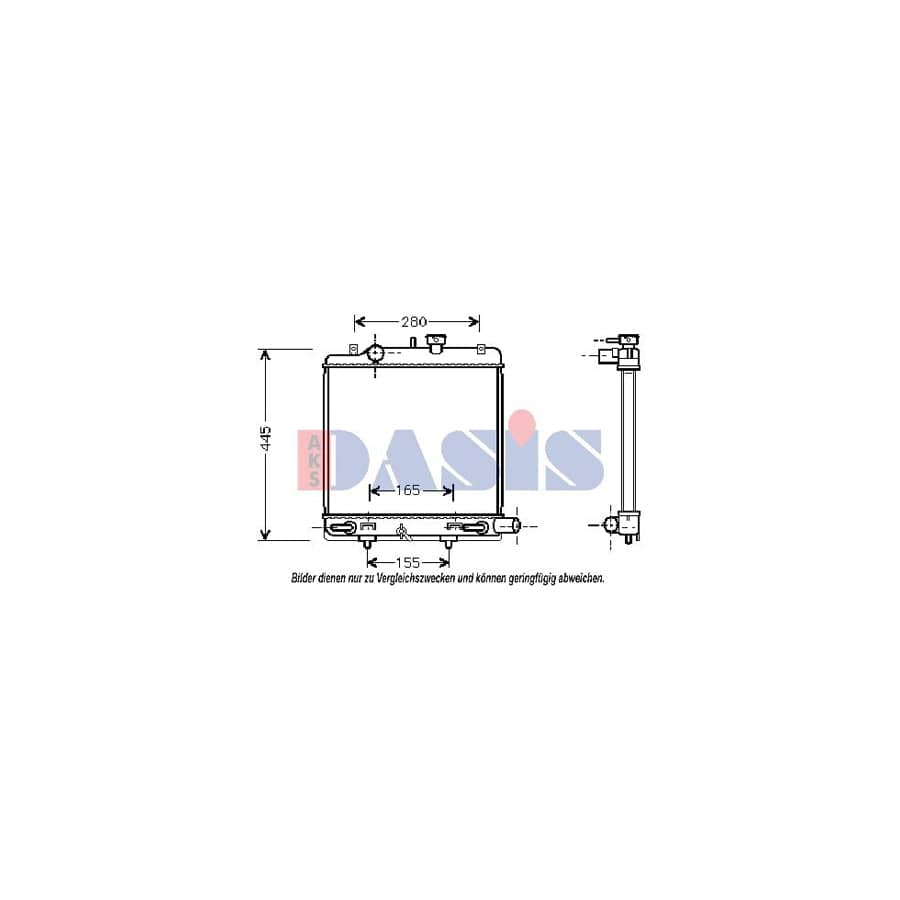 AKS Dasis 110019N Engine Radiator for Mazda Demio Estate (Dw)