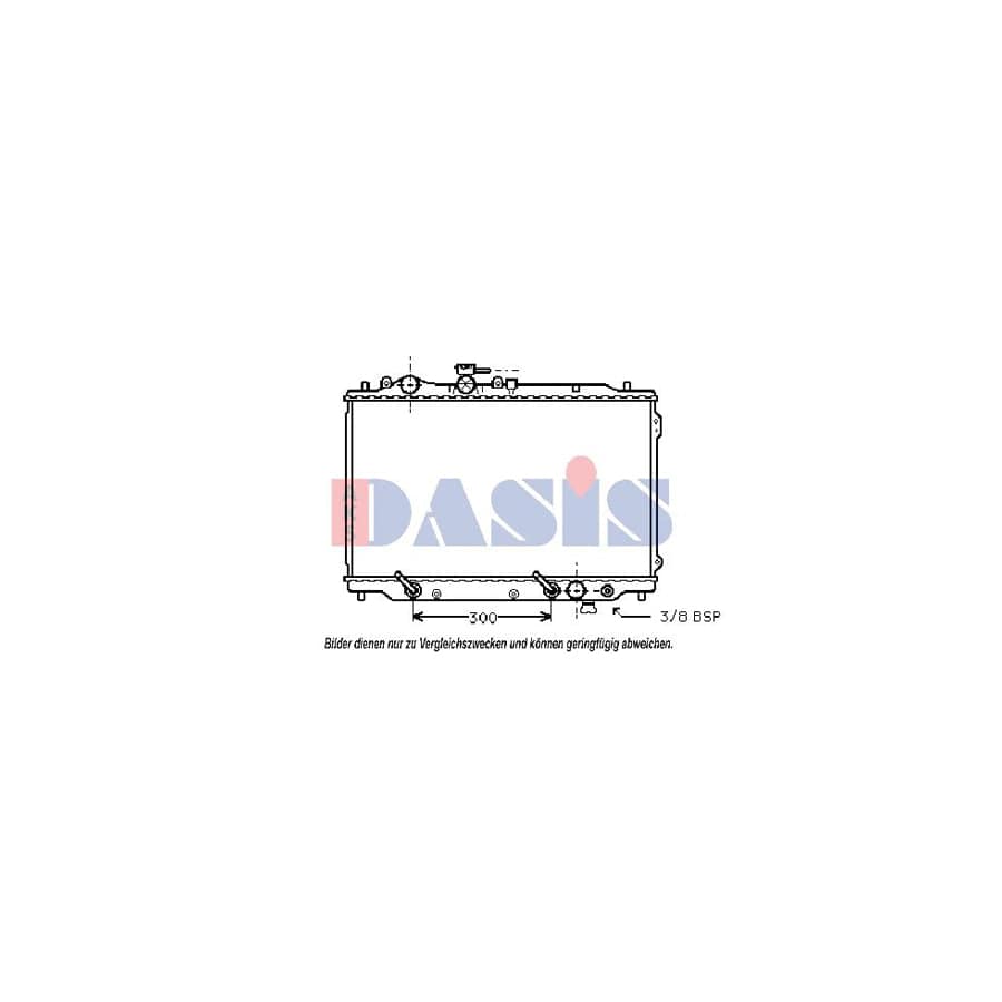 AKS Dasis 110025N Engine Radiator for Mazda 626 III Estate (Gv)