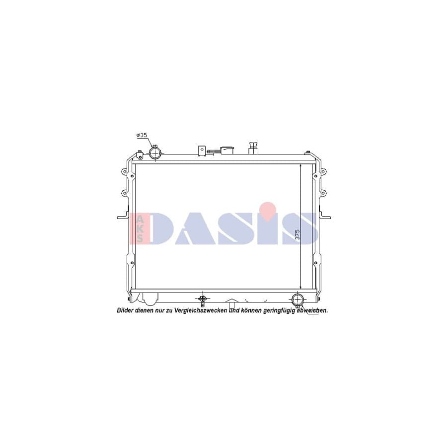 AKS Dasis 110054N Engine Radiator for Mazda E-Series Van (Sr2)