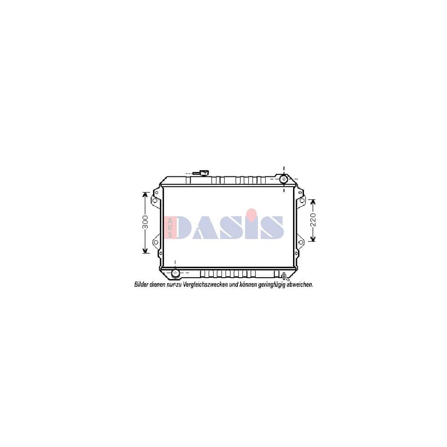 AKS Dasis 110069N Engine Radiator for Mazda B-Series Pickup (Uf)