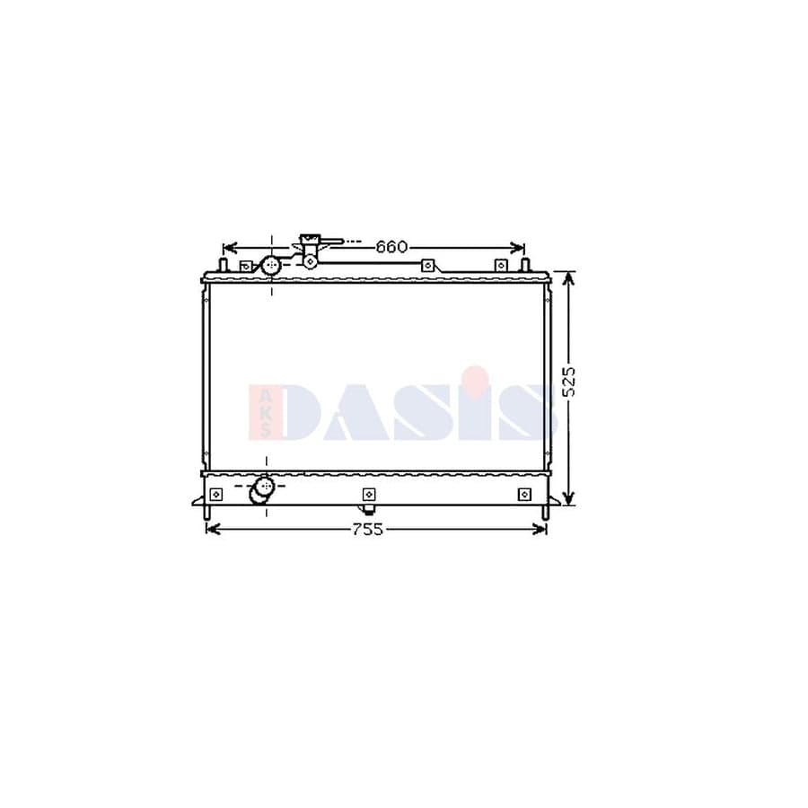 AKS Dasis 110091N Engine Radiator for Mazda CX-7 (Er)