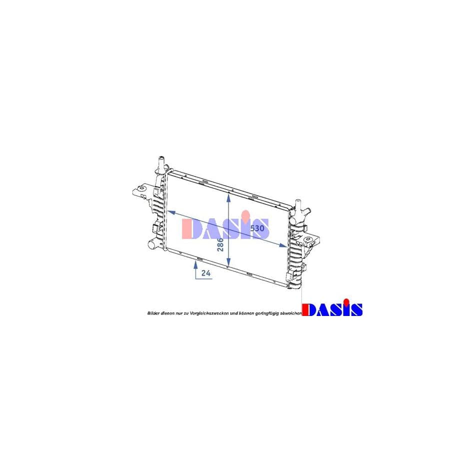 AKS Dasis 121001N Engine Radiator for Smart Roadster