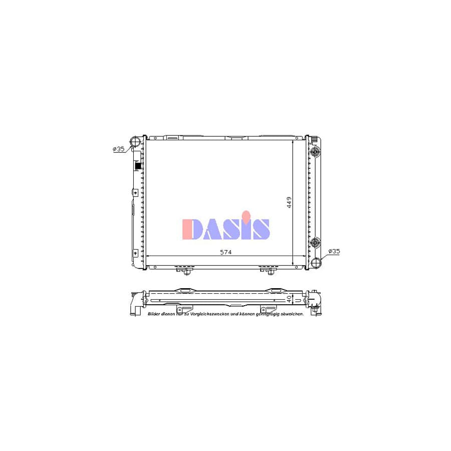 AKS Dasis 121590N Engine Radiator