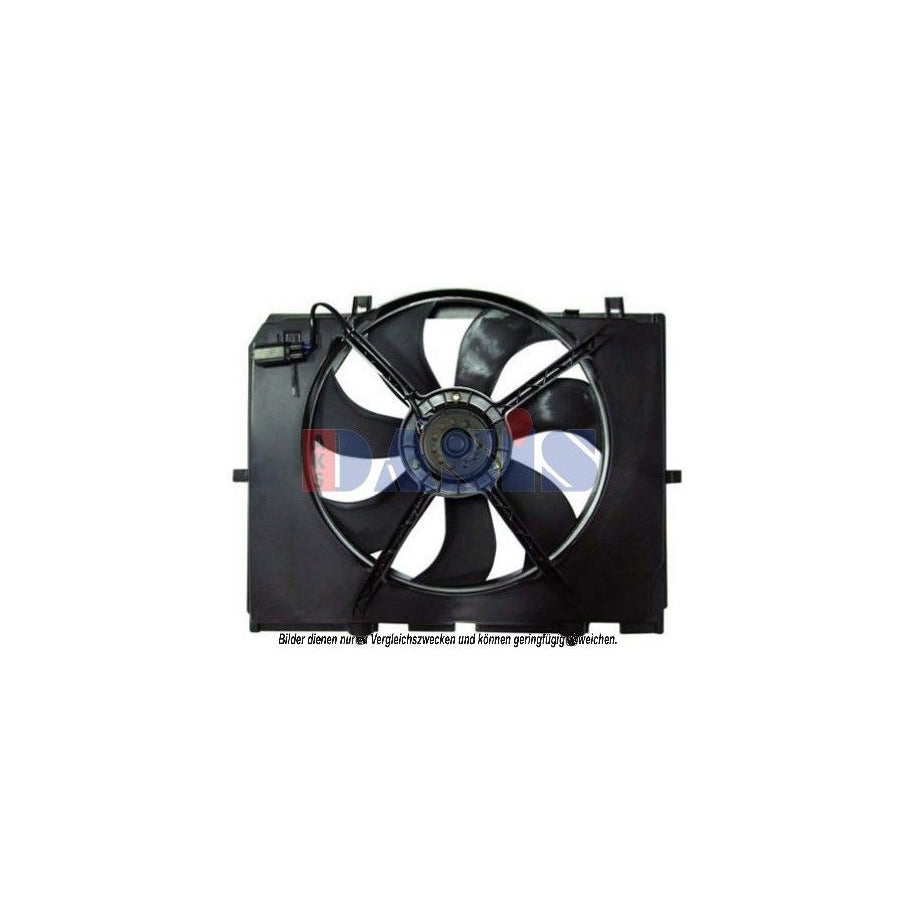 AKS Dasis 128128N Fan, Radiator Suitable for Mercedes-Benz E-Class