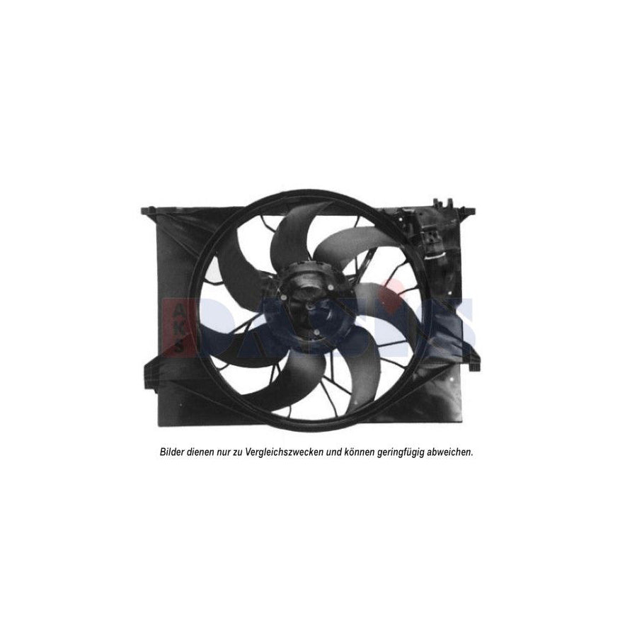 AKS Dasis 128169N Fan, Radiator Suitable for Mercedes-Benz S-Class