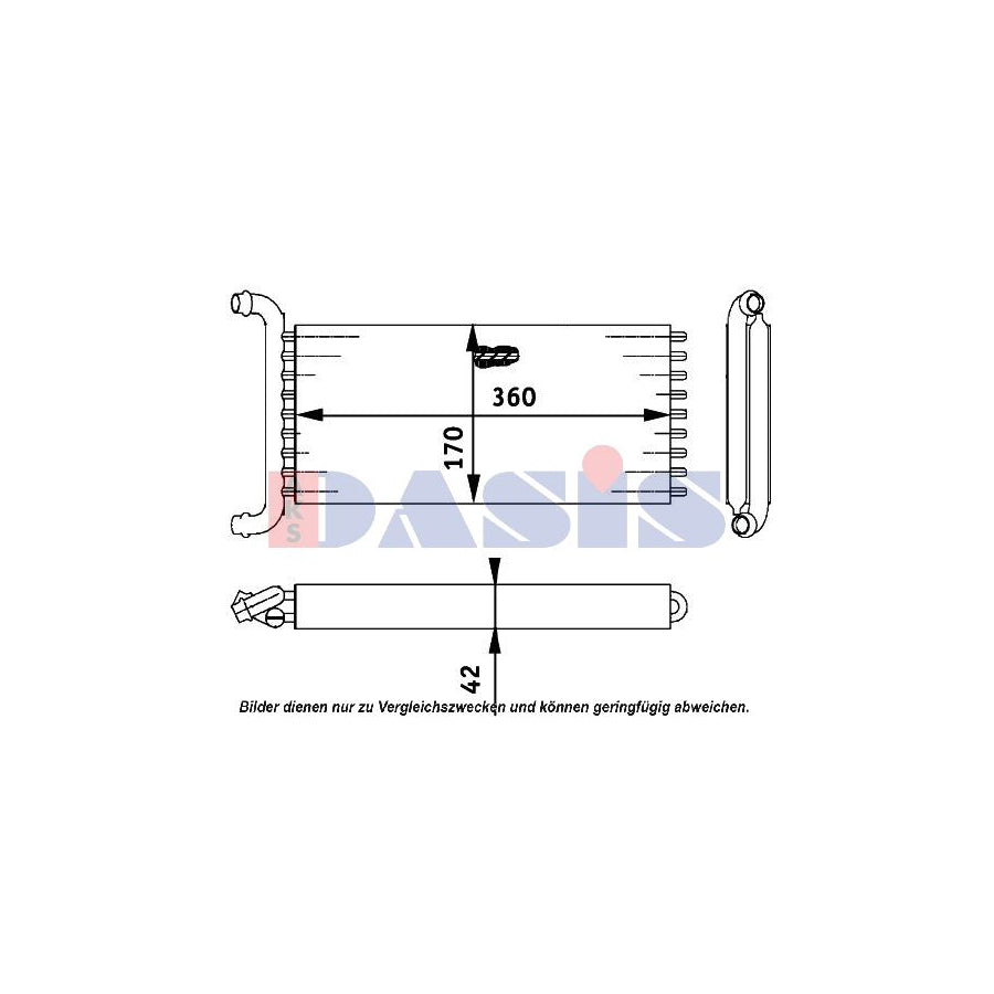 AKS Dasis 129013N Heater Matrix